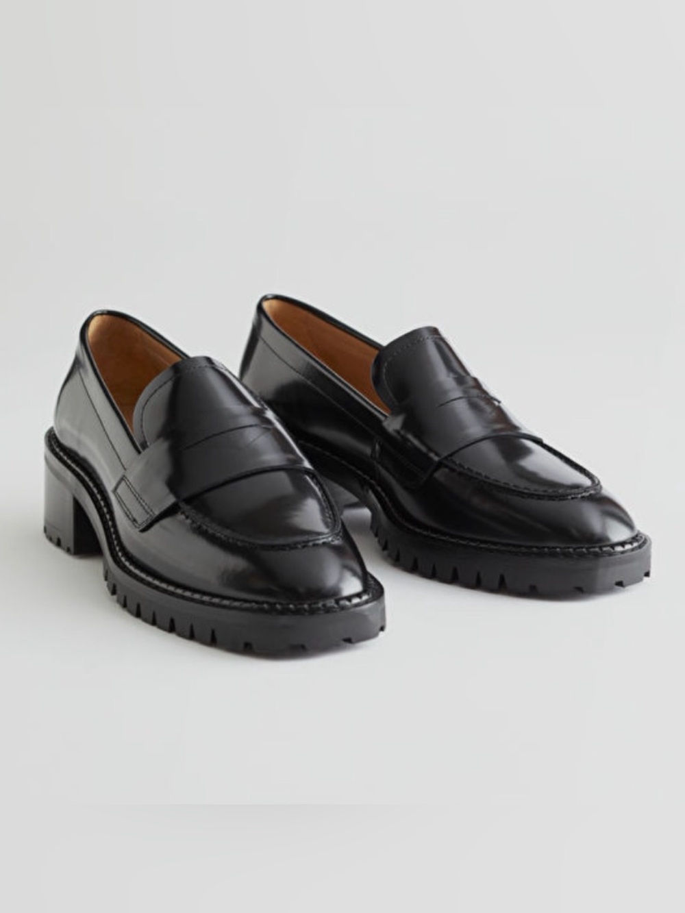 & OTHER STORIES, Classics Black Leather Women's Loafers